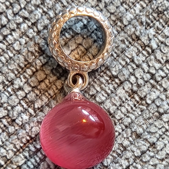 Jennifer Lopez Endless Sterling Silver Fuschia Snake Eye Charm - Picture 2 of 6